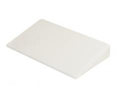 Julius Zöllner 4364100001 cojín del asiento en forma de cuña con lyocell respeto, tamaño 59 x 35 x 9 cm, blanco