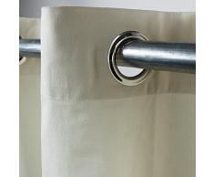 Thedecofactory Cortina De Tela De Toscana (150 x 250 cm, Color Crudo) 100% Algodón