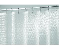 InterDesign - Diamondz - Cortina para Ducha - 183 x 183 cm - Claro