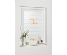 K de Home Klemmfix - Estor Doble (Madrid Sin Agujeros, Tela, Blume (Orange), 60 x 150 cm