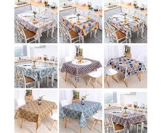 Fansu Mantel para Mesa Rectangular Colorido Geometría Patrón Antimanchas Impermeable Lavable Mantel - Adecuado para Decorar Cocina Comedor Salón Restaurante (60x60cm,Triángulo)