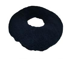 Cojín antiescaras Sanitized | Forma redonda y con agujero en el centro | Máxima comodidad y confort | Prevención de las úlceras por presión | Alivio del dolor y reducción de la presión | Color azul marino | Diámetro: 44 x 11 cm