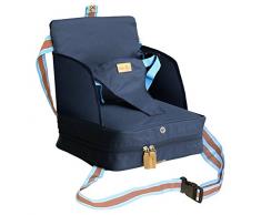Roba - Asiento infantil hinchable, portátil, como asiento elevador y práctico para viajes azul azul Talla:62 x 28 x 2,5 cm