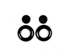 10 x Negro Brillo ABS Coche Cabeza Almohada Interruptor Botón Cubierta Trim para 3 Series GT F30 F34 2013-2018 Accesorios de Coche