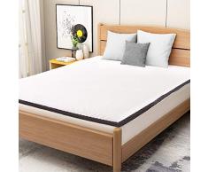 AmazonBasics - Cubrecolchón de espuma con memoria confortable con correas, 4 cm - 90 x 200 cm