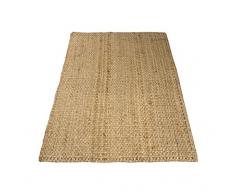 Charles Bentley Natural Alfombra de Yute Pasillo Corredor Mat - Alfombra Con Aspecto Rústico - Hecho a Mano