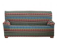 Eysa Kilim - Funda de sofá elástica, 3 plazas, color azul