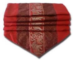 by soljo - rojo sangre mesa de mantel de lino camino de mesa corredor seda tailandesa elefante Elegante 150 cm de largo x 30 cm