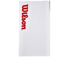 Wilson Toalla deportiva para manos, Sport Towel, Blanco/Rojo, WRZ540100
