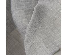 WOLTU Cortina con Ojales Transparente Aspecto para Ventana Cortina Decorativo para Salón Habitación Infantil Dormitorio 140x245 cm, Gris Claro(1 Pieza) VH5861hgr