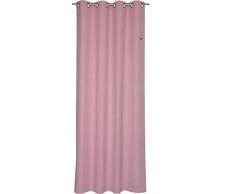 Esprit Cortina con Ojetes, Poliéster, Rosa, 250 x 140 cm