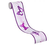 A.S. Creation 901224 - Cenefa adhesiva, color lila y blanco