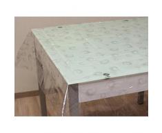 Soleil docre Mantel rectangular Spirale PVC transparente 140x240 cm