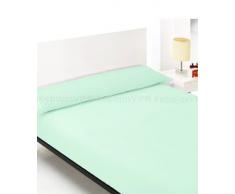 (Verde 135) Sabana bajera ajustable, elastica 100% algodón de verano. Cama 135 X 190 - 200 cm + 25cm. Fácil lavado, planchado y duradera. REGALITOSTV