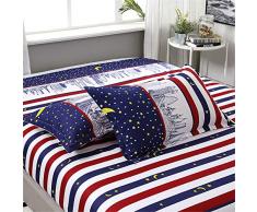 Fansu Juego de Ropa de Cama 4 Piezas, Microfibra Funda de Edredón Sábana Funda de Almohada Cremallera Diseño Funda de Almohada Conjunto De Edredón Hoja Plana (150x200cm,Ciudad)