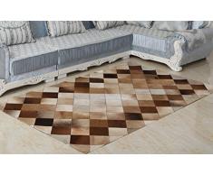 Nueva Alfombra de piel de vaca Patchwork. Diseno Exclusivo (180 cm x 120 cm)