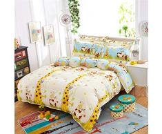 Fansu Juego de Ropa de Cama de 4 Piezas Jirafa Elk Juego de Fundas de Edredón Incluye 1 Funda Nórdica y 1 Sábana encimera 2 Funda de Almohada (Cama 150/160-220x240cm,Infantil)