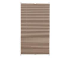 Gardinia 33075 Easyfix - Estor (2 rieles, 50 x 130 cm), diseño Plisado, Color marrón