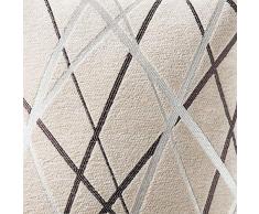 MIULEE Fundas de cojín para sofá Gamuza Sintética Almohada Caso de Diseño Geométrico Decorativas Fundas Cojines 18 x 18inch 45 x 45cm 2 Pieza Helado Blanco Lechoso