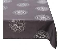 Douceur d Intérieur â Mantel rectangular átomo, poliéster, antracita, 150 x 300 cm