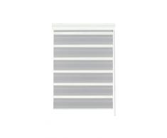 Gardinia 30185 - Estor de doble rollo con estuche protector de aluminio (60 x 160 cm), color gris