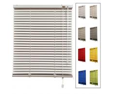 Decorestor Persianas Venecianas de Aluminio A TU Medida, Anchos de 36 a 240cm. Color Blanco. Venecianas Aluminio, Cortinas venecianas