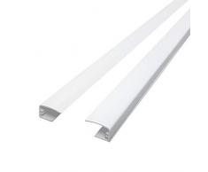 Victoria M. rieles de guía Lateral para Estor oscurecedor y Estor térmico Tenebra, Blanco | 2 Piezas de 80 cm