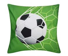 Fditt 2 Piezas Fundas de Almohada Funda de Almohada Cuadrada de Estilo rústico Americano Funda de cojín Decorativa Rugby fútbol Baloncesto Tema Almohadas 45x45 cm(Fútbol)