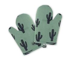 HOMVILLA Guantes de Horno Resistencia al Calor, Forro de Algodón Suave con Guantes de Cocina Antideslizantes, Guantes de Doble Horno la Parrilla para Cocinar, Hornear, Manoplas para ollas y hornos