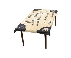 SmiffyS 46902 Mantel Con Tablero De Ouija Y Posavasos De Plancheta, Tamaño Único