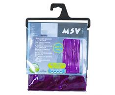 MSV Cortina de baño, Morado, 30x20x5 cm