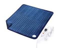 Almohadilla Eléctrica Térmica (50 x 60 cm) con Función de Apagado Automático 5 Grados de Calefacción Terapéuticos Franela Suave Alivio Muscular para Espalda Cuello Hombro