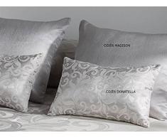 Tejidos JVR LaNovenaNube - Cojín Donatella 30x50 cm - Color Plata con Relleno