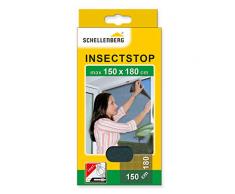 Schellenberg 20409 - Mosquitera, protección anti insectos y moscas para ventanas, color negro