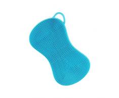 Estropajos de silicona set de tres piezas, para cocina, lavar platos, esponjas para limpieza domestica, multifuncional, higiénico diseño turquesa fucsia y verde