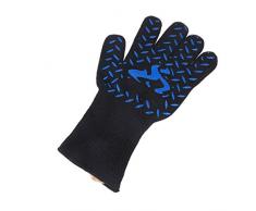 UPKOCH Guantes de Cocina Guantes para Hornear Resistentes al Calor Antideslizante Olla Guantes de Cocina ignífugos (Azul)