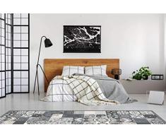 Panorama Alfombra Vinílica Hidráulica Color Gris 80 x 150 cm - Alfombra Cocina Vinilo - Alfombra Salón Antideslizante, Antihongos e Ignífuga - Alfombras Grandes - Alfombras PVC