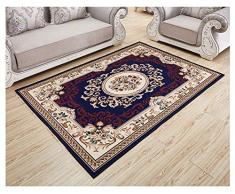 Tradicional Oriental Geométrico Diseño Rosetón Decorativa Alfombra Tapete para Sala de Estar Comedor Dormitorio 1 40 * 60cm