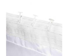 ABAKUHAUS En Blanco y Negro Cortinas, Mandala Flores, Sala de Estar Dormitorio Cortinas Ventana Set de Dos Paños, 280 x 245 cm, En Blanco y Negro