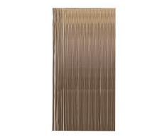 MercuryTextil P69 Cortina Puerta PVC 210x90cm Marron+Filo Beige