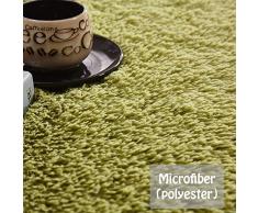 Odot Alfombra Shaggy para Salón, Color sólido Pelo Largo Elegante Mullida Brillante Super Suave Interior Moderno Lavado Sedoso Antideslizantes Peludas Dormitorio (80 * 120cm,Rojo)