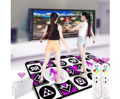 ZJJXD Alfombra De Baile Inalámbrica Doble, Alfombra De Baile, Material Antideslizante De Protección Ambiental EVA, Interfaz De TV, Computadora, Juego Somatosensorial De Doble Uso, Baile