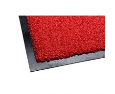 acerto 30208 Alfombrilla antisuciedad Premium Zanzibar Rojo 90x150cm * Extremadamente Resistente * Exterior e Interior * Resistente a Las heladas * Libre de PVC - Limpia Puerta de Entrada Alfombrilla