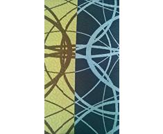 ForenTex - Colcha Boutí, (MQ-Noa2), Reversible, color Franja Amarilla "Fijarse en foto detalle", cama 105 cm, 200 x 260 cm, +1 funda cojín 40 x 60 cm, Termo Estampada, 220 gr/m2 (relleno ligero 80gr/m2), barata, excepcional relación