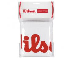 Wilson Toalla deportiva para manos, Sport Court, Blanco/Rojo, WRZ540000