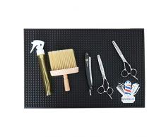 Herramienta de peluquería, tapete de silicona para peluquería, herramienta de peluquería, almohadilla antideslizante resistente al calor para tijeras, peine de pelo, cortador eléctrico