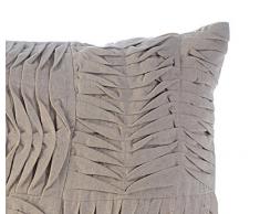 55x55 cm Funda De Almohada, Crudo Funda De Almohada Decorativa, Alforzas Acanalada Color Sólido Cubierta De Almohadas, Sabana de algodon Cuadrado Cubierta De Cojines Decorativos - Tender Waves