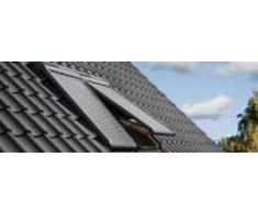 Velux eléctrico de persiana (SML PK06 0000s, aluminio gris oscuro