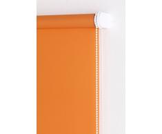 Blindecor Draco Estor Enrollable Blackout Liso, Naranja, 120 x 175 cm