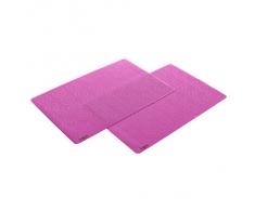 Zoli A-BF11SCP002 Matties - Manteles individuales en silicón, color: rosa, 2 pcs.